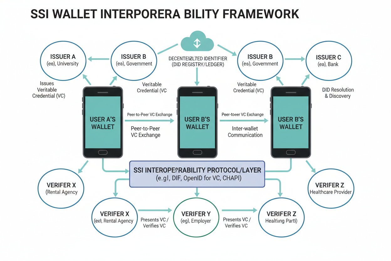 SSI wallet interoperability diagram